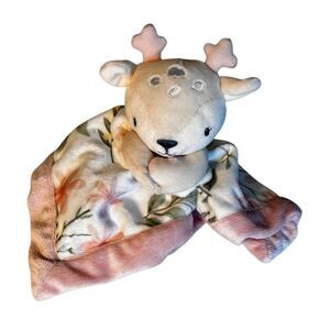 LULLABY LANE PINK FAWN DEER SECURITY BLANKET LOVEY Blankey